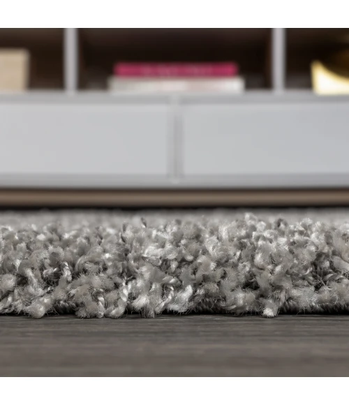 Mercer Shag Plush Tassel Grey 2 ft. x 8 ft. Runner Rug