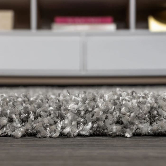 Mercer Shag Plush Tassel Grey 2 ft. x 8 ft. Runner Rug