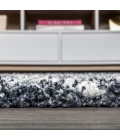 Mercer Shag Plush Tassel Moroccan Diamond Denim Blue/Cream 2 ft. x 8 ft. Runner Rug