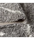 Mercer Shag Plush Tassel Moroccan Diamond Grey/Cream 3 ft. x 5 ft. Area Rug