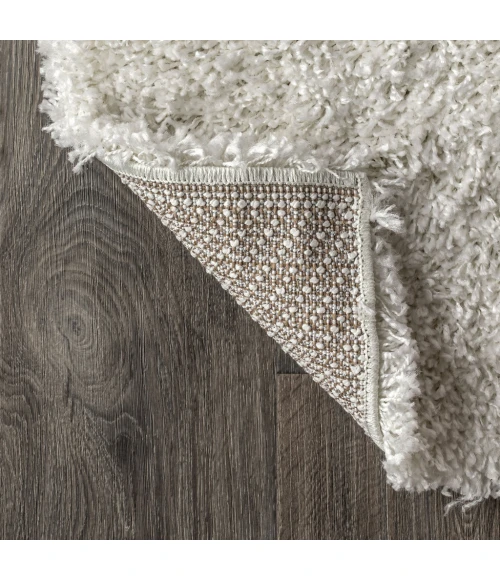 Mercer Shag Plush White 5 ft. x 8 ft. Area Rug