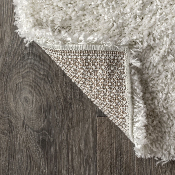 Mercer Shag Plush White 2 ft. x 8 ft. Runner Rug