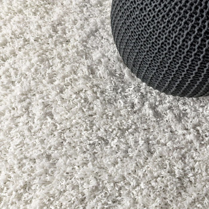 Mercer Shag Plush White 2 ft. x 8 ft. Runner Rug