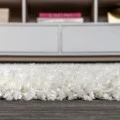 Mercer Shag Plush White 2 ft. x 8 ft. Runner Rug