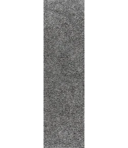 Jonathany Mercer Shag MCR106B Charcoal Area Rug 2 ft. 3 in. X 8 ft. Runner
