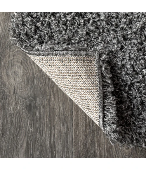 Mercer Shag Plush Charcoal 3 ft. x 5 ft. Area Rug