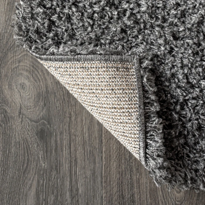 Mercer Shag Plush Charcoal 4 ft. x 6 ft. Area Rug