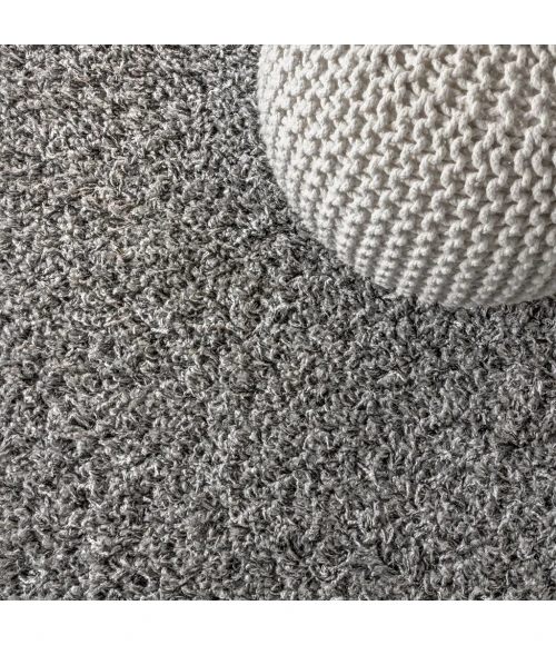 Mercer Shag Plush Charcoal 3 ft. x 5 ft. Area Rug