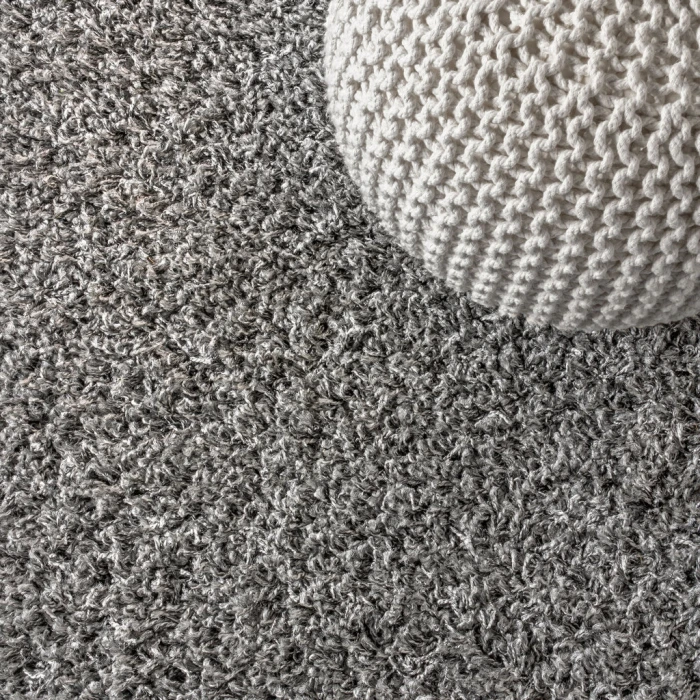 Mercer Shag Plush Charcoal 4 ft. x 6 ft. Area Rug