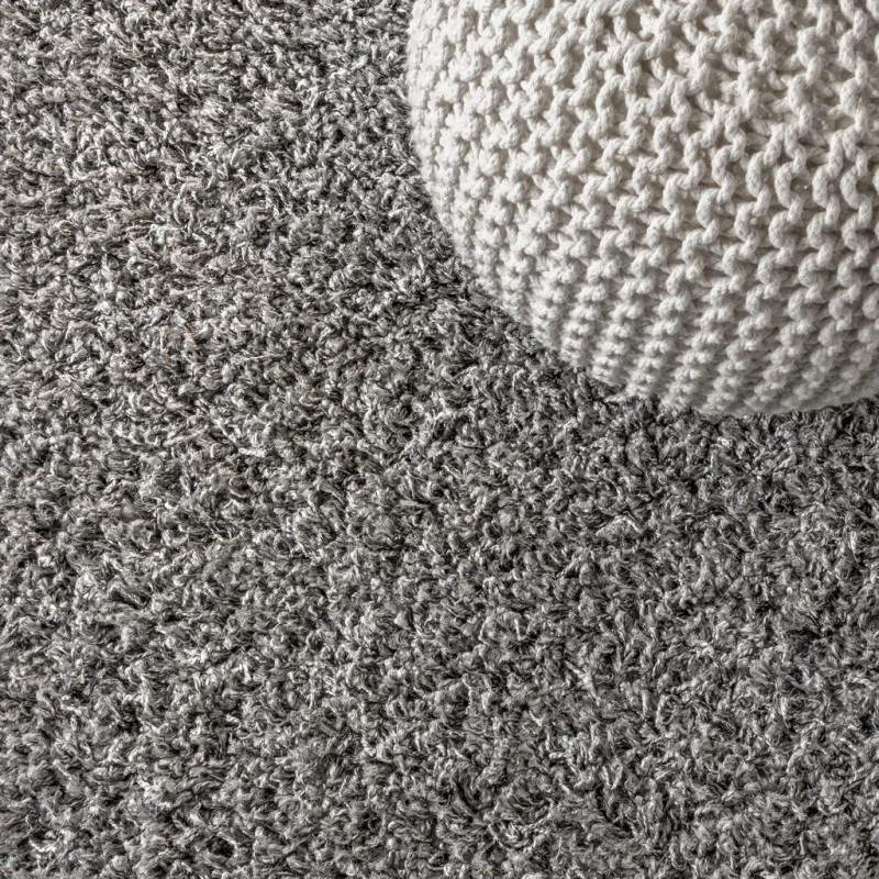 Mercer Shag Plush Charcoal 2 ft. x 8 ft. Runner Rug