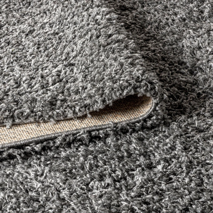 Mercer Shag Plush Charcoal 4 ft. x 6 ft. Area Rug