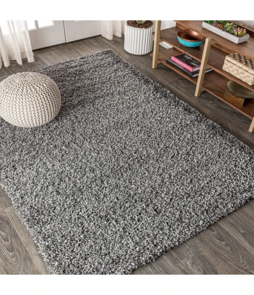 Mercer Shag Plush Charcoal 3 ft. x 5 ft. Area Rug