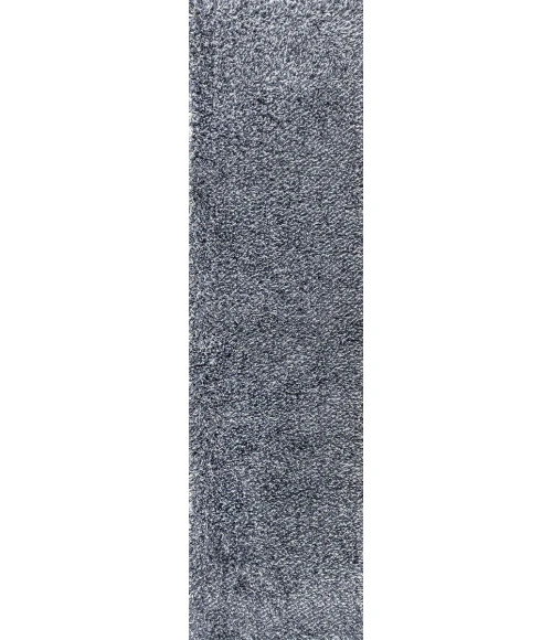 Mercer Shag Plush Denim Blue 2 ft. x 8 ft. Runner Rug