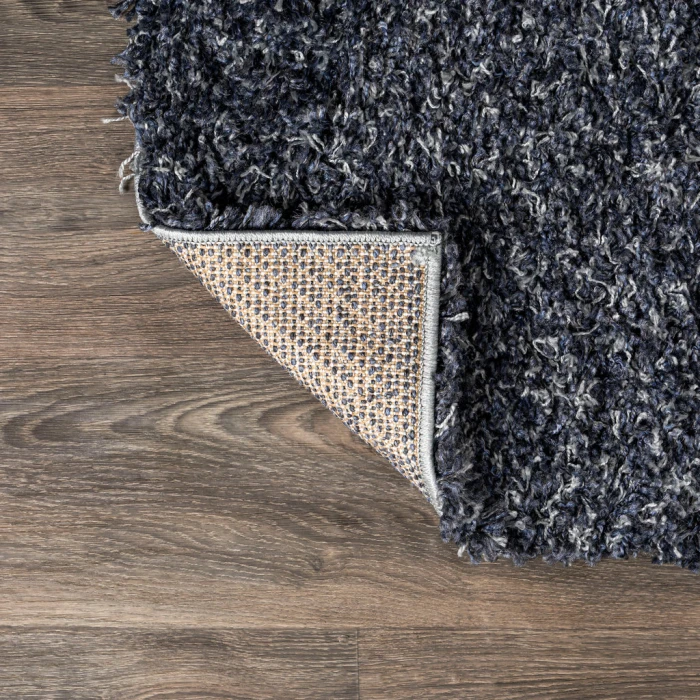 Mercer Shag Plush Denim Blue 4 ft. x 6 ft. Area Rug