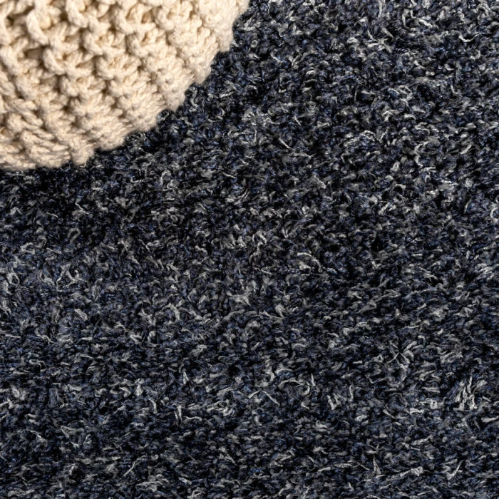 Mercer Shag Plush Denim Blue 4 ft. x 6 ft. Area Rug