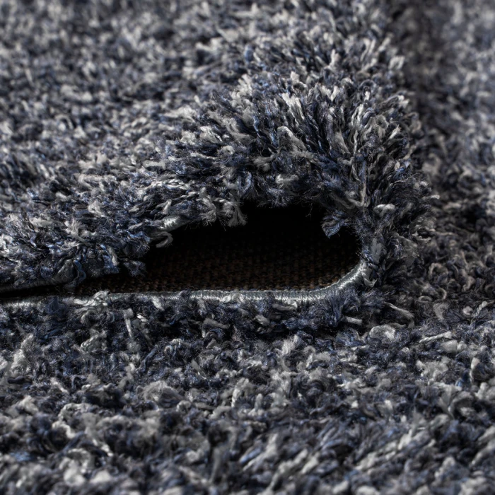 Mercer Shag Plush Denim Blue 4 ft. x 6 ft. Area Rug