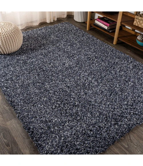 Mercer Shag Plush Denim Blue 3 ft. x 5 ft. Area Rug