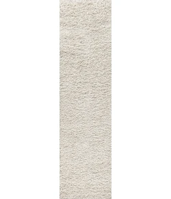 Jonathany Mercer Shag MCR106D Cream Area Rug 2 ft. 3 in. X 8 ft. Runner