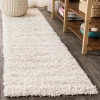 Jonathany Mercer Shag MCR106D Cream Area Rug 2 ft. 3 in. X 8 ft. Runner