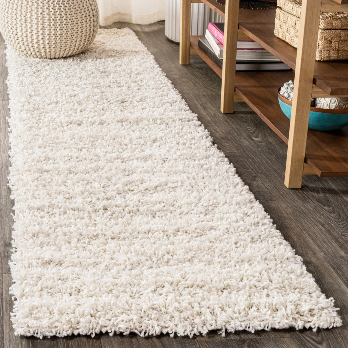 Mercer Shag Plush Cream 2 ft. x 8 ft. Runner Rug