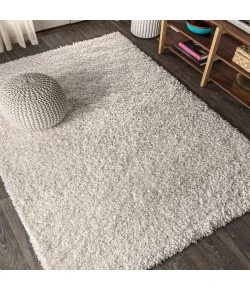 Jonathany Mercer Shag MCR106D Cream Area Rug 4 ft. X 6 ft. Rectangle