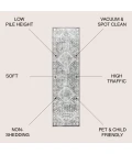 Jonathan Y MODERN PERSIAN Gray MDP100A 2ft.-2in. X 10ft. Rect. Rug