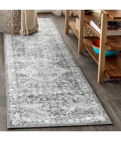 Jonathany Modern Persian MDP100A Light Grey Area Rug 2 ft. 3 in. X 8 ft. Runner
