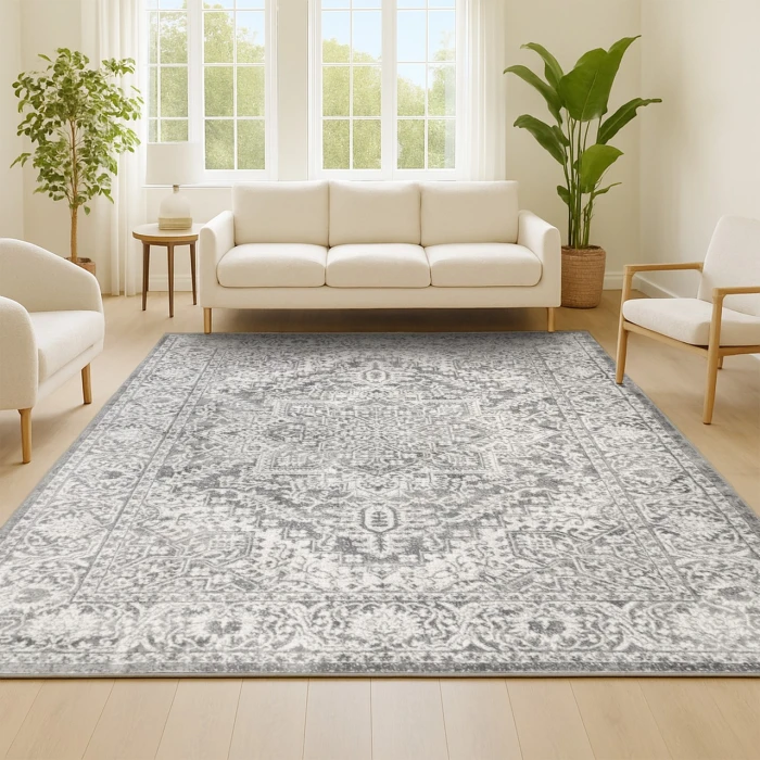Jonathan Y MODERN PERSIAN Gray MDP100A 9ft. X 12ft. Rect. Rug