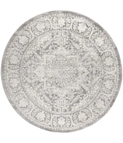 Jonathany Modern Persian MDP100A Grey Area Rug 6 ft. 7 in. X 6 ft. 7 in. Round