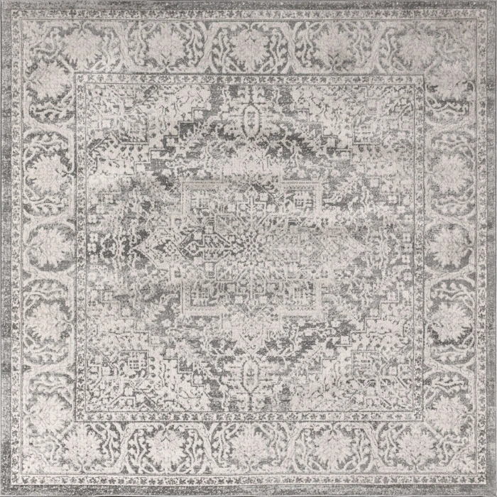 Jonathan Y MODERN PERSIAN Gray MDP100A 4ft. Square Rug