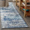 Jonathany Modern Persian MDP100B Navy /Light Grey Area Rug 2 ft. 3 in. X 8 ft. Runner