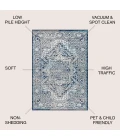 Jonathan Y MODERN PERSIAN Blue MDP100B 9ft. X 12ft. Rect. Rug