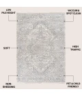Jonathan Y MODERN PERSIAN Cream MDP100C 4ft. X 6ft. Rect. Rug