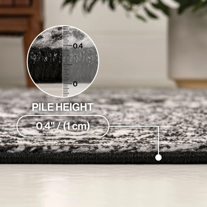 Jonathan Y MODERN PERSIAN Black MDP100D 3ft. X 5ft. Rect. Rug