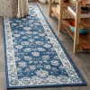 Jonathany Modern Persian MDP101A Navy/Light Grey Area Rug 2 ft. 3 in. X 8 ft. Runner