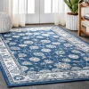 Jonathany Modern Persian MDP101A Navy/Light Grey Area Rug 4 ft. X 6 ft. Rectangle