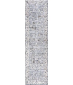 Jonathany Modern Persian MDP101B Light Gray Area Rug 2 ft. 3 in. X 8 ft. Runner