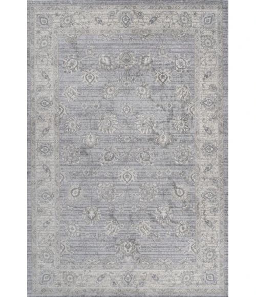 Modern  Vintage Moroccan Traditional Light Gray 5 ft. x 8 ft. Area Rug