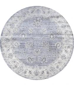 Jonathany Modern Persian MDP101B Light Gray Area Rug 6 ft. 7 in. X 6 ft. 7 in. Round