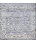 Modern  Vintage Moroccan Traditional Light Gray 6' Square Area Rug