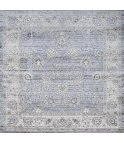 Jonathany Modern Persian MDP101B Light Gray Area Rug 6 ft. 7 in. X 6 ft. 7 in. Square