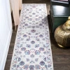 Jonathany Modern Persian MDP101D Ivory/Blue/Red Area Rug 2 ft. 3 in. X 8 ft. Runner