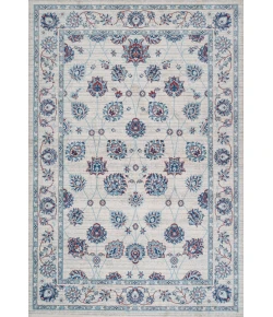 Jonathany Modern Persian MDP101D Ivory/Blue/Red Area Rug 4 ft. X 6 ft. Rectangle