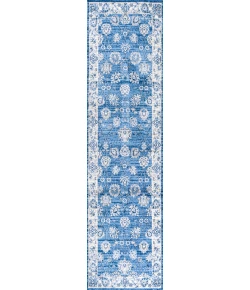 Jonathany Modern Persian MDP101E Blue/Ivory Area Rug 2 ft. 3 in. X 8 ft. Runner
