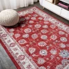 Jonathany Modern Persian MDP101F Red/Ivory Area Rug 4 ft. X 6 ft. Rectangle