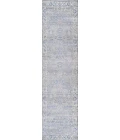 Modern  Vintage Moroccan Traditional Gray/Blue 2 ft. x 8 ft. Runner Rug