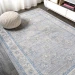Jonathany Modern Persian MDP101G Gray/Blue Area Rug 3 ft. X 5 ft. Rectangle