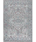 Modern  Vintage Medallion Light Grey/ Multi 4 ft. x 6 ft. Area Rug