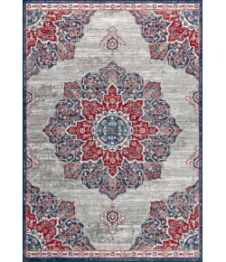 Jonathany Modern Persian MDP103A Navy/Red Area Rug 7 ft. 9 in. X 10 ft. Rectangle