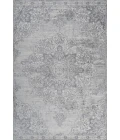 Modern  Vintage Moroccan Medallion Light Gray 8 ft. x 10 ft. Area Rug